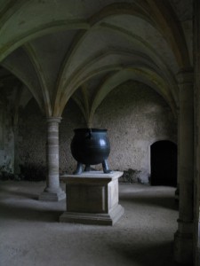 A large Pot at Laycock Abby on the Potter Tour