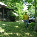 Kev Ready to Weed-Wack Near the River